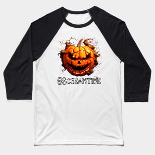 Screamtime Shirt, Halloween Gift, Halloween, Halloween Shirt, Fall Shirt, Gift for Halloween, Halloween Tee, Funny Halloween Shirt, Pumpkin Baseball T-Shirt